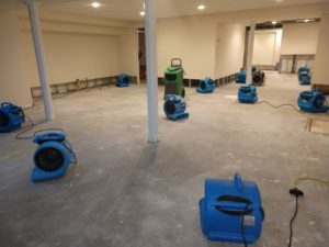 water damage dry out equipment