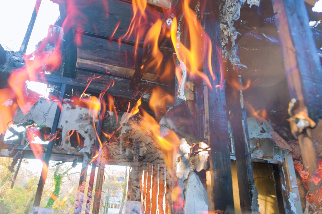 Putting out a fire can lead to water damage