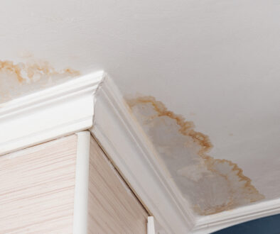 Ceiling water damage stain
